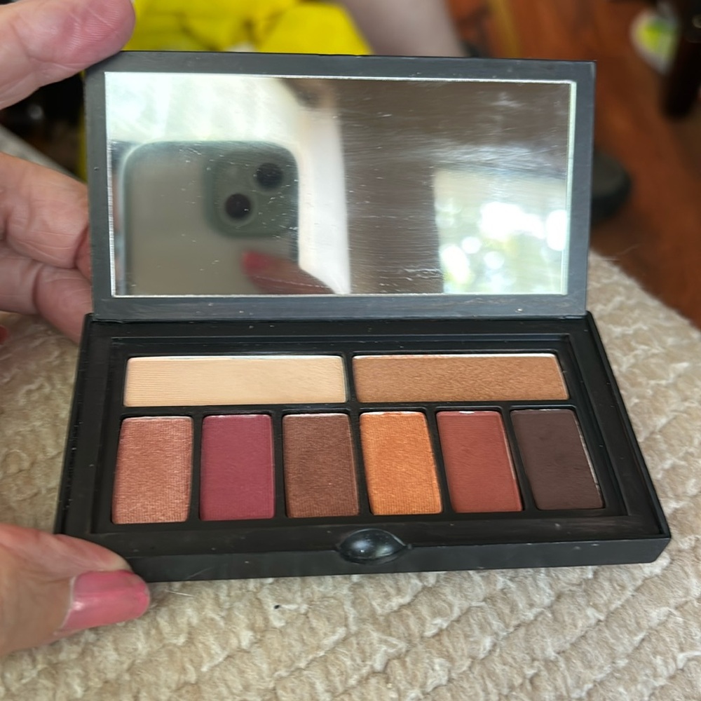 Smashbox Cover Shot: Ablaze Eye Palette.  Slightly swatched on Two Shades